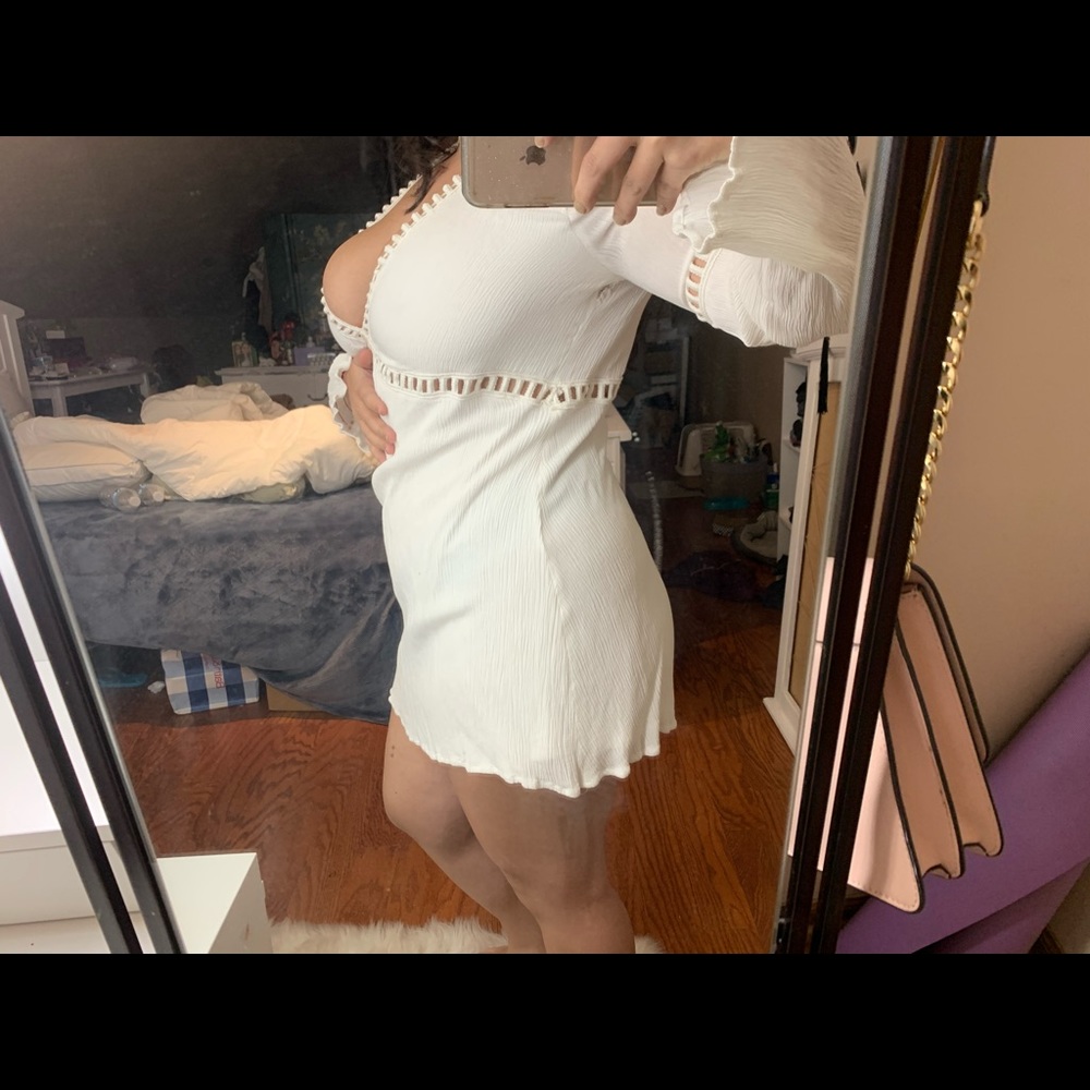 White boho dress
